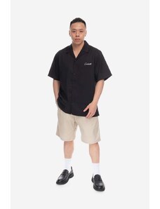 Carhartt WIP cămașă Delray culoarea negru I031465-BLACK/WAX