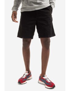 Carhartt WIP pantaloni scurți din bumbac Flint Short culoarea negru I030480.BLACK-BLACK