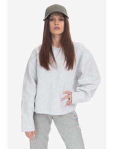 adidas Originals adidas bluză Essentials Short Sweater femei, culoarea gri, melanj IC5256-grey