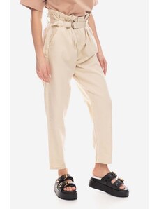 Alpha Industries pantaloni de bumbac culoarea bej, drept 136023.578-beige