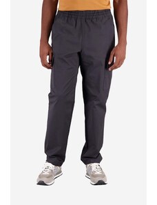 New Balance pantaloni bărbați, culoarea gri, drept
