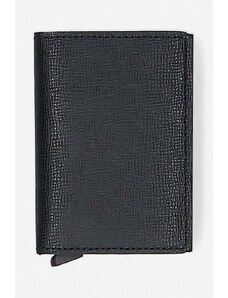 Secrid portofel de piele culoarea negru SC.BLACK-BLACK