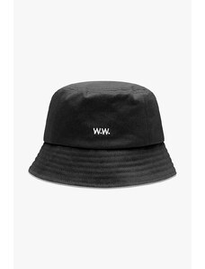 Wood Wood pălărie din bumbac Ossian Bucket Hat 12240817-7083 BLACK culoarea negru, bumbac 12240817.7083-DUSTYGREEN