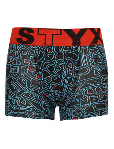 Copii boxer pantaloni scurți Styx art sport cauciuc doodle (GJ1256) 6-8 ani
