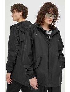 Rains geacă de ploaie 18010 Fishtail Jacket culoarea negru, de tranziție 18010.01-01Black
