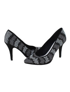 Pantofi dama, Marco Tozzi, 2-22436-26-098-Negru, elegant, textil, cu toc, negru (Marime: 40)