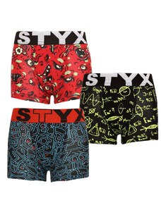 3PACK boxeri pentru copii Styx art sports cauciuc multicolor (3GJ12612) 6-8 ani