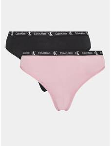 Set 2 perechi de chiloți tanga Calvin Klein Underwear