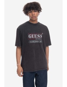 Guess Originals Guess tricou Washed Grid Logo Tee barbati, culoarea negru, cu imprimeu M3GI31.K9XF3-F13Q