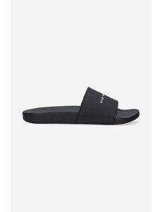 Rick Owens papuci Rubber slippers bărbați, culoarea negru DU01C6821.RUBP11.BLACK-BLACK