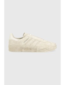 adidas Originals sneakers din piele întoarsă Y-3 Gazelle culoarea alb, FZ6404 FZ6404-white