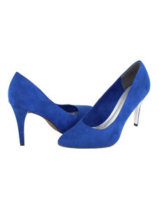 Pantofi dama, Marco Tozzi, 2-22418-24-Albastru, elegant, textil, cu toc, albastru (Marime: 37)