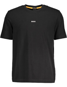 Tricou BOSS negru cu mânecă scurtă
