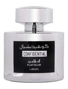 Lattafa Parfum arabesc Confidential Platinum, apa de parfum 100 ml, barbati