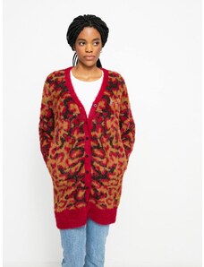 HUF Leopard Knit Duster (bloodstone)roșu