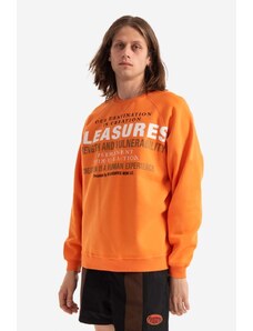PLEASURES bluză bărbați, culoarea portocaliu, cu imprimeu P22SP017-ORANGE