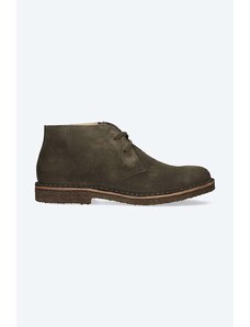 Astorflex pantofi de piele întoarsă GREENFLE.001 bărbați, culoarea negru GREENFLE.001-MILITARE