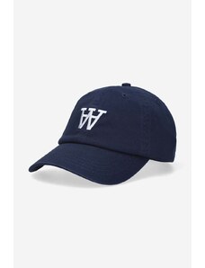 Wood Wood șapcă de baseball din bumbac Eli AA culoarea bleumarin, cu imprimeu 10250811.7083-OFFWHITE