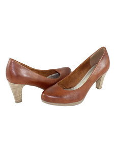 Pantofi dama, Marco Tozzi, 2-22408-34-Maro, casual, piele naturala, cu toc, maro (Marime: 40)