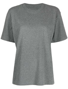 Alexander Wang glitter-effect jersey T-shirt - Grey