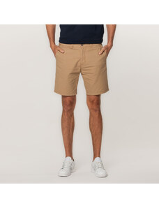 Willsoor Pantaloni scurți maro pentru bărbați cu un model fin 15454
