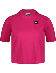 Nordblanc Bluză roz crop top pentru femei CROPTOP
