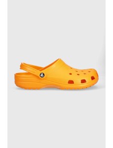Crocs papuci Classic 1000 bărbați, culoarea portocaliu 10001.ORANGE.ZING-ORANGE