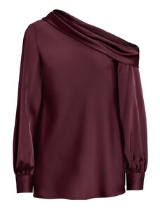 RALPH LAUREN Bluză Zamiel-Long Sleeve-Blouse 200909022001 vintage burgundy