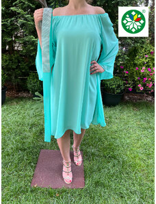 HT Rochie voal Cati turquoise