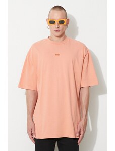 032C tricou din bumbac culoarea portocaliu, uni SS23.C.1071-WASHEDTERR