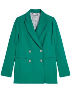 TED BAKER Sacou Llayla Double Breasted Jacket With Gold Detailing 269648 green