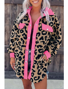 OMG Jachetă cămașă femei Biator leopard XXL
