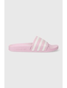 adidas Originals papuci Adilette femei, culoarea roz IE9618