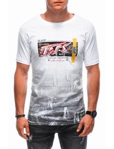 EDOTI Men's printed t-shirt S1890 - white