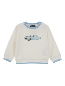 MONNALISA Cotton Sweatshirt With Vintage Car