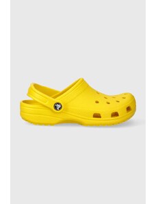 Crocs papuci femei, culoarea galben