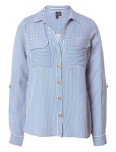 VERO MODA Bluză 'VMBumpy' albastru / alb