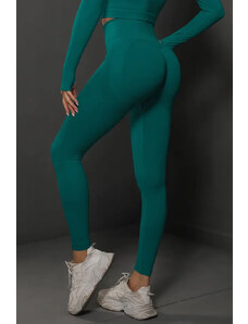 OEM Pantaloni sport modelatori cu efect de compresie Emerald, Verde