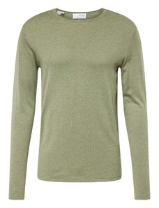 SELECTED HOMME Pulover 'ROME' verde amestecat
