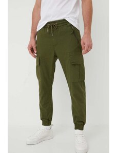Alpha Industries pantaloni de bumbac Ripstop Jogger culoarea verde 116201.142-DarkOlive
