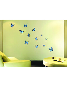 4 Decor Sticker decorativ - Fluturi albastri