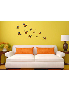 4 Decor Sticker decorativ - Fluturi portocalii