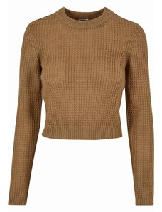 Urban Classics / Ladies Short Waffle Sweater warmsand