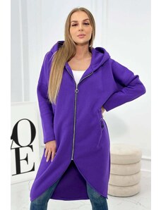 Kesi Long insulated sweatshirt dark purple