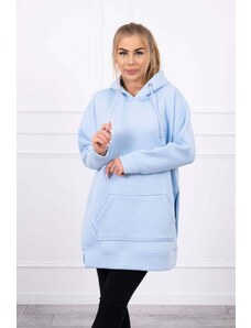 Kesi Insulated sweatshirt with blue slits on the sides