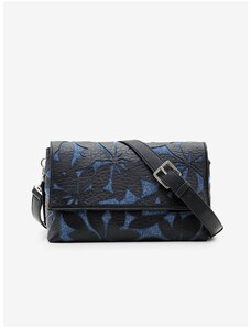 Blue-Black Women's Patterned Handbag Desigual Onyx Venecia 2.0 - Women