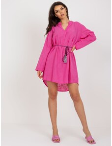 Fashionhunters Dark pink Casual Shirt Dress OCH BELLA