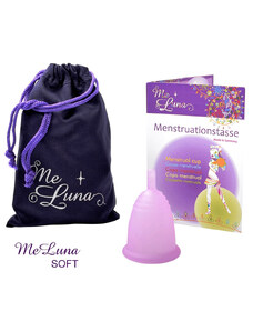 Cupa menstruală Me Luna Soft S cu tijă roz (MELU018)