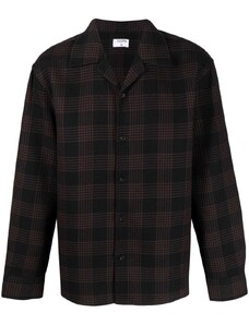 Filippa K check-pattern long-sleeve shirt - Black