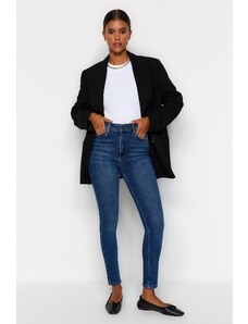 Trendyol bleumarin bleumarin cu talie înaltă Skinny Jeans